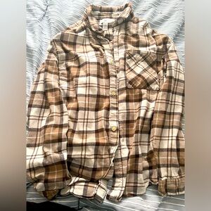 H&M Men’s Relaxed Fit Plaid Shirt Lightly Worn XL
